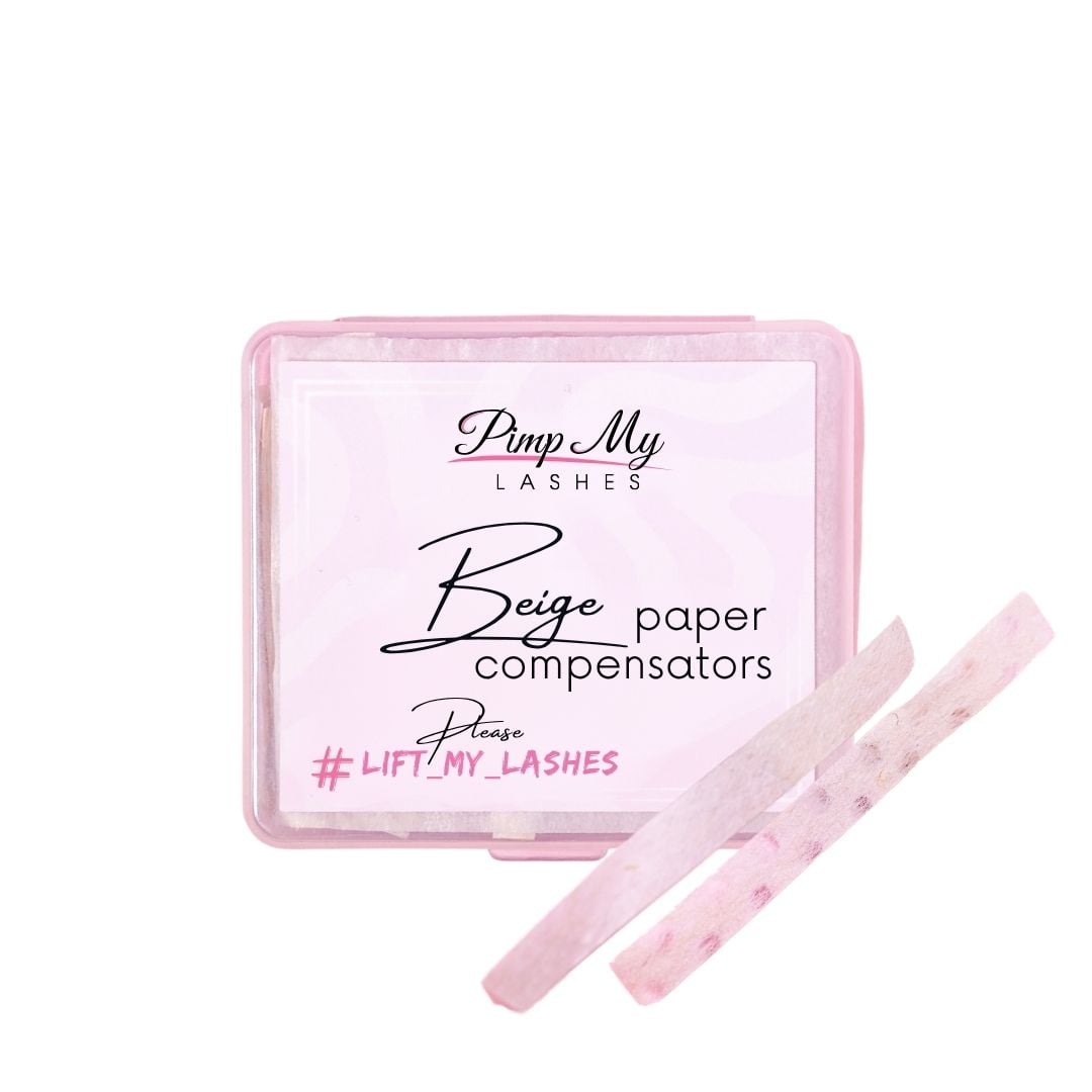 Disposable Beige Paper Compensators 1000 pcs Pimp My Lashes