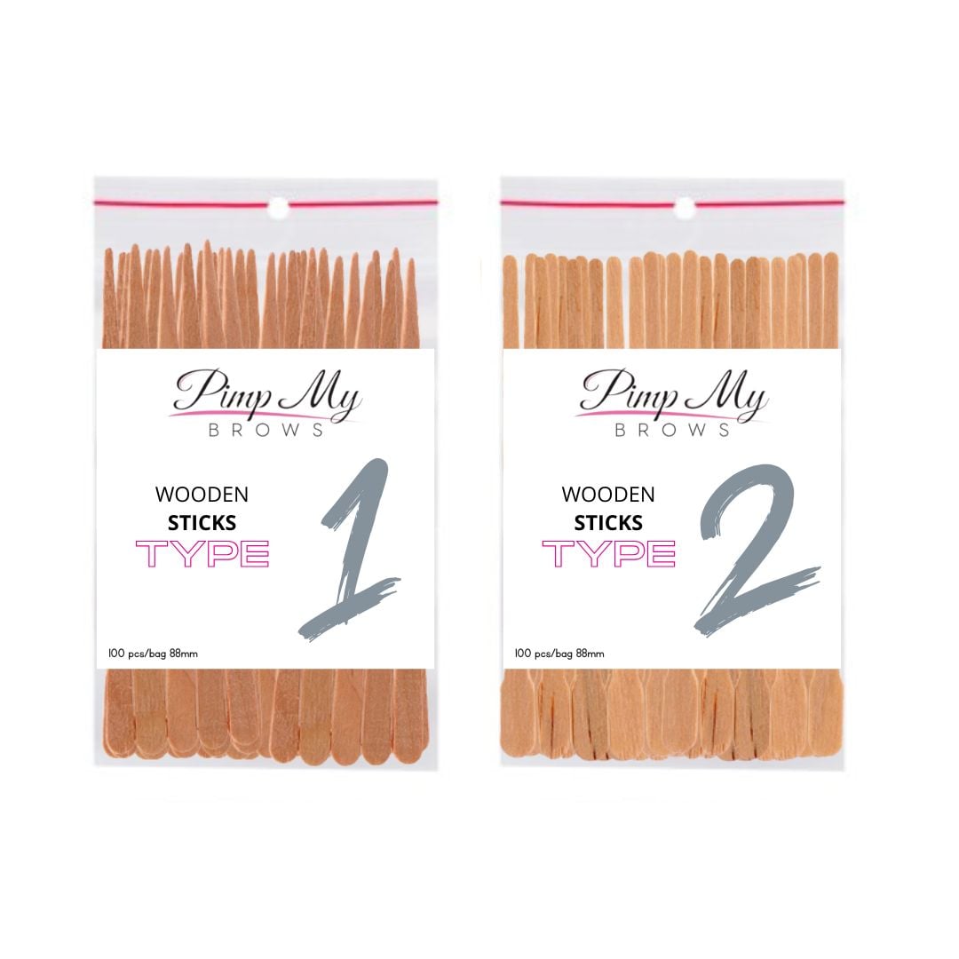 Mini Wax Spatulas Sticks 100 pcs Pimp My Brows