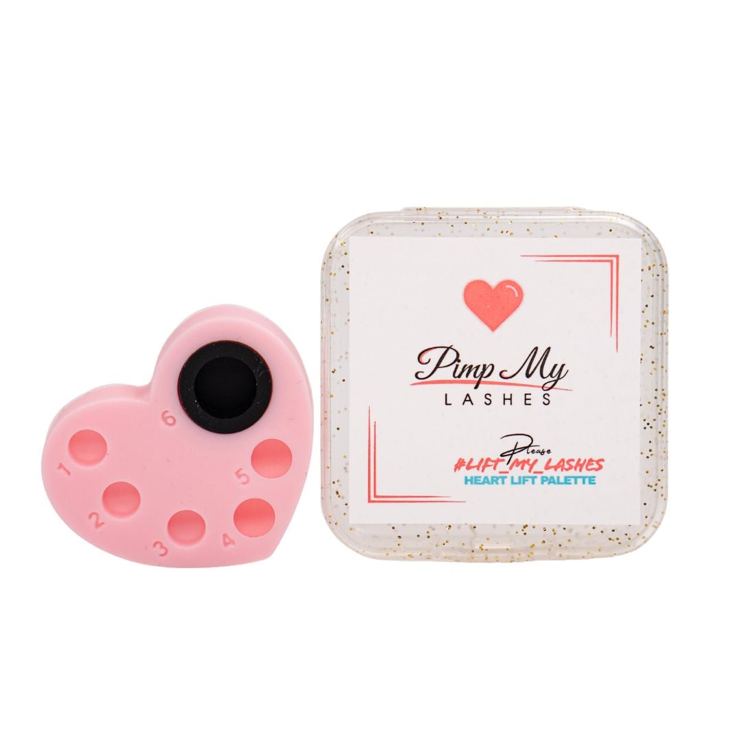 Heart-Shaped Silicone Palette for Lash Lamination Pimp My Lashes