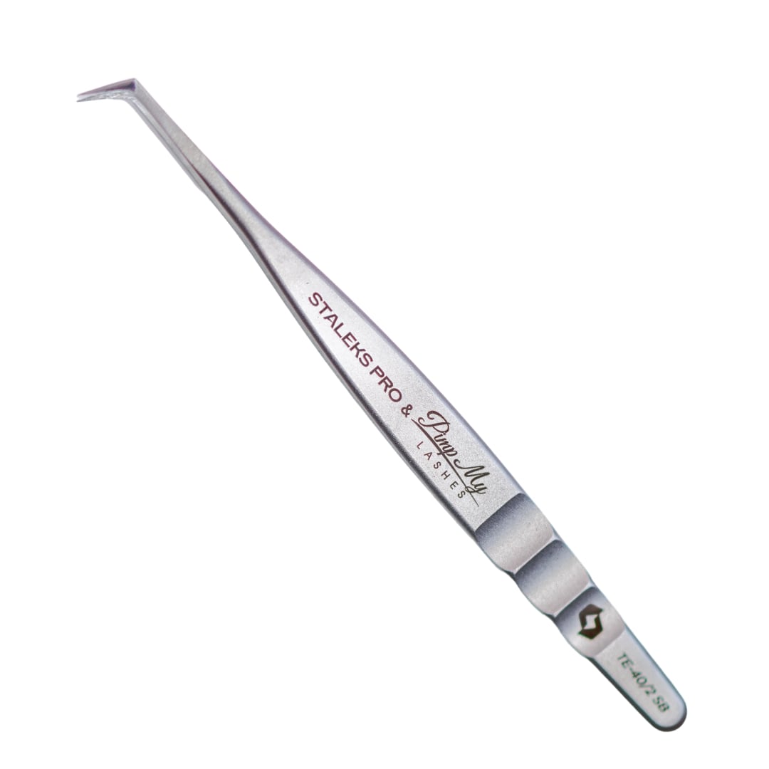 Lash Brow Tweezers TE 40/2 SB Volume Pimp My Lashes x STALEKS PRO