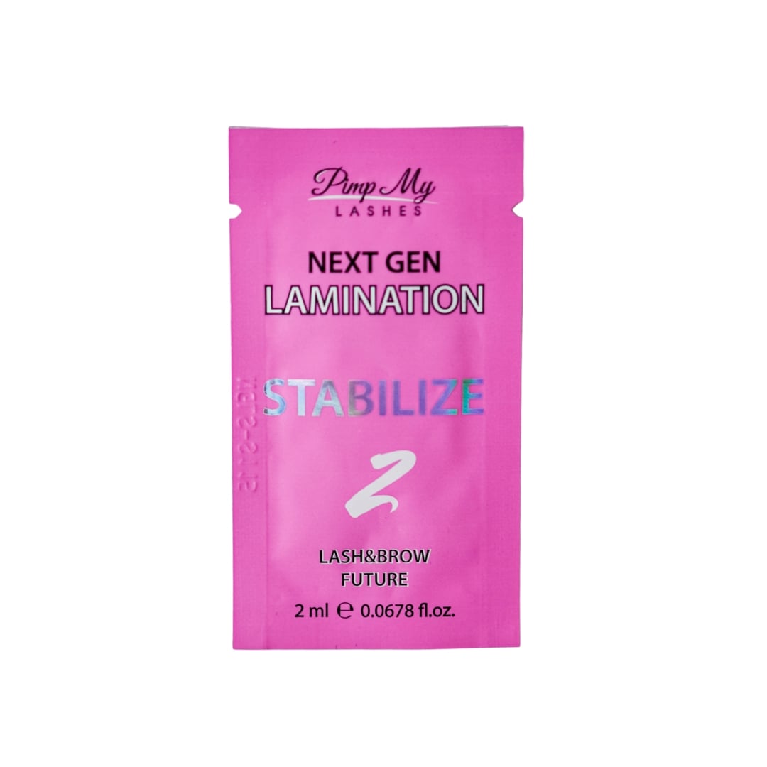 Stabilize 2 Neutralizing Lotion for Lash and Brow Lamination NEXT GEN LAMINATION 2 ml Pimp My Lashes