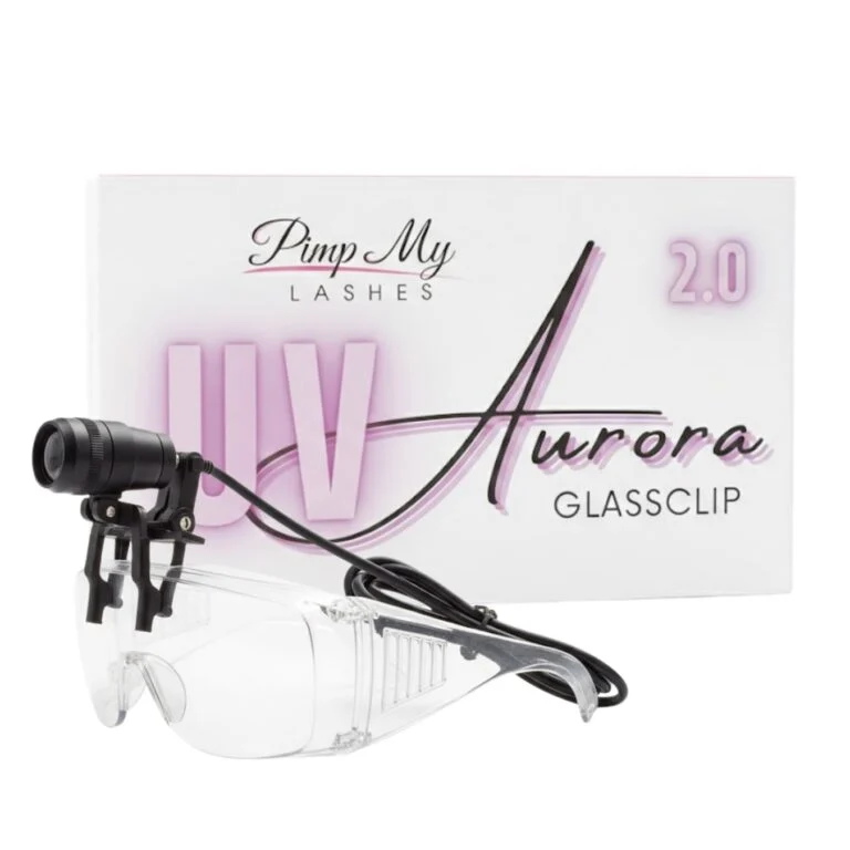 AURORA GlassClip 2.0 Head-Mounted UV Lamp for Lash Extensions by Pimp My Lashes