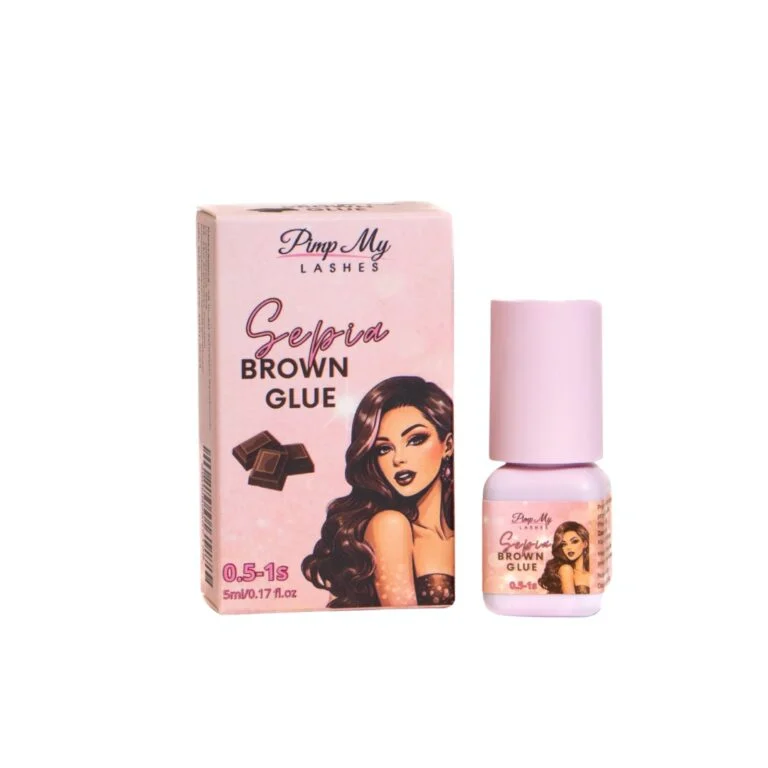 Dark Brown Lash Extension Glue 0.5–1s Sepia Brown Glue 5 ml Pimp My Lashes